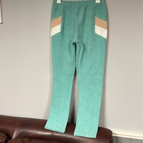 Wildfox Sport Stripe Knox Lounge Jogger Sweatpants in Trance Teal, S NWT! - Picture 4 of 8